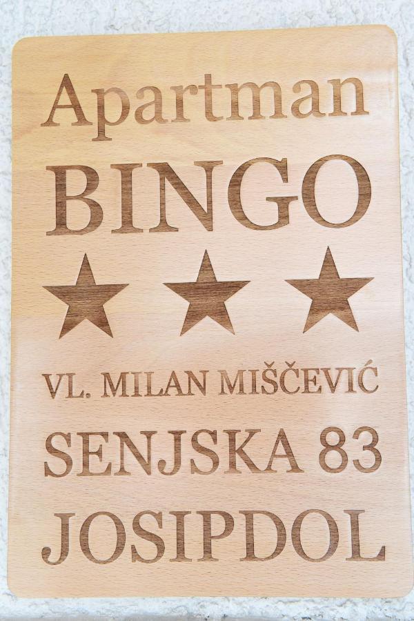 Apartman Bingo Josipdol Exteriör bild